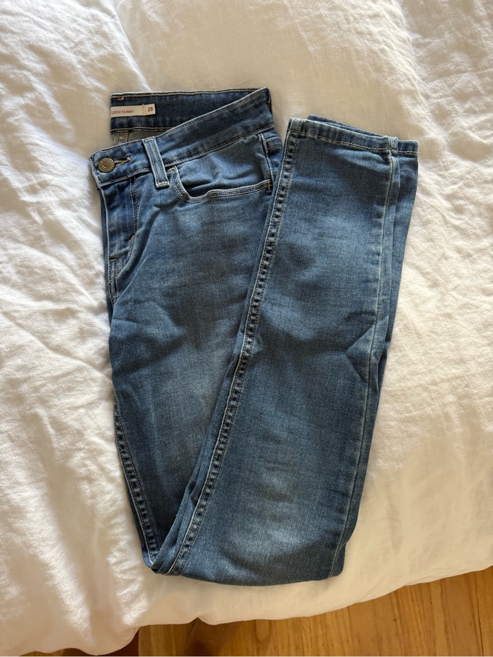 Women’s Super Skinny 535 Blue Denim Skinny Jeans